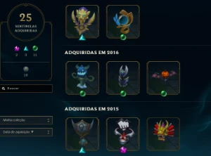 Conta LoL - 332 Skins - Full Champ - Gold IV - Level 245 - League of Legends