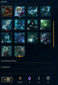 Conta League of Legends 76 Champs e 70 Skins SENTINELA RIOT LOL