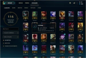 CONTA OURO NÍVEL 64 + BOAS SKINS - League of Legends LOL