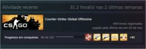 Conta de Counter-Striker Global Offensive Prime - Counter Strike CS