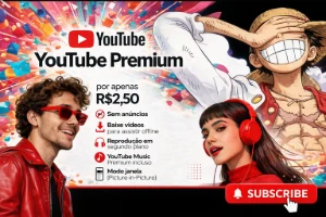 YOUTUBE PREMIUM link de convite ou conta família POR 30 dias
