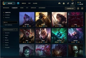 Conta Prata 1 com 155 Champs e 133 Skins - League of Legends LOL