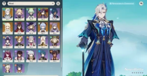 Genshin AR 10 Neuvillete + Mona + Keqing + Ganyu - Genshin Impact