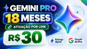 Gemini Pro 30 Dias | Google AI Pro | Ativação por Link - Inteligência Artificial