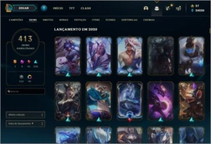 LVL 322 TODOS OS CHAMPS 413 SKINS/VALORANT TODOS OS AGENTES - League of Legends LOL