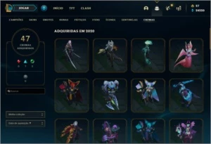 LVL 322 TODOS OS CHAMPS 413 SKINS/VALORANT TODOS OS AGENTES - League of Legends LOL