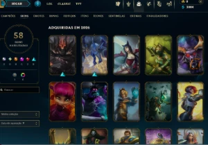 [Entrega Automática] Conta Lol Ouro, 58 Skins, 2 Lendárias - League of Legends