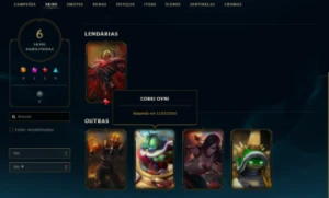 Conta Lol League Of Legends Com Rammus Rei E Ufo Corki