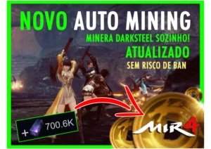 Mir4 Bot para farmar DARKSTEEL Teleport Mining