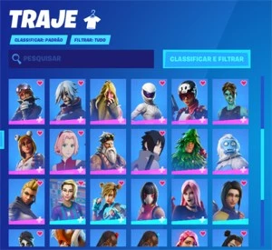 Conta de Fortnite Com muitas Skins e picaretas Raras.