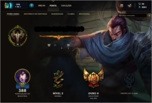 Conta Ouro 2 - League of Legends LOL