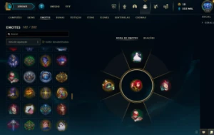Conta lol lvl 702, 242 skins, esmerald 2, 333 MIL essências  - League of Legends