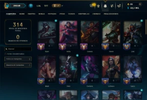 Conta Ferro 1 com 60 Champs e 32 Skins +1 Prestigio - League of Legends LOL