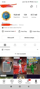 Conta Kwai 10k de seguidores nicho free fire