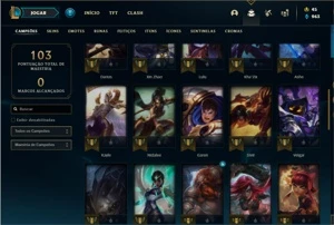 Conta Bronze 4 com 50 Champs e 15 Skins (Criada em 2013) - League of Legends LOL