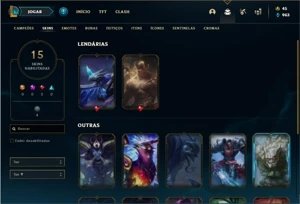 Conta Bronze 4 com 50 Champs e 15 Skins (Criada em 2013) - League of Legends LOL