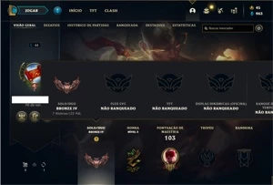Conta Bronze 4 com 50 Champs e 15 Skins (Criada em 2013) - League of Legends LOL