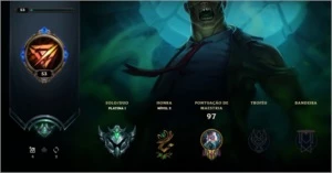 Conta Platina 1 - League of Legends LOL