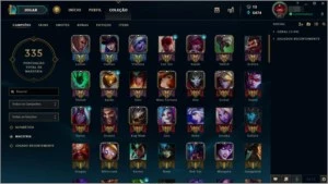 Conta borda Diamante (Plat V no momento) - League of Legends LOL
