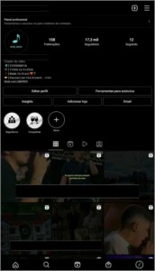 Conta do Instagram - Redes Sociais