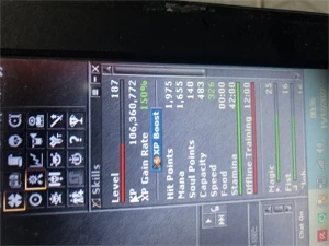 Vendo char Tíbia Global lvl 187 RP Serv Peloria - Tibia