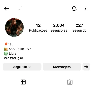 Conta Instagram antiga 2k - Redes Sociais