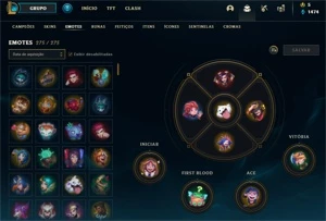 Vendo conta no lol 686 skins - League of Legends