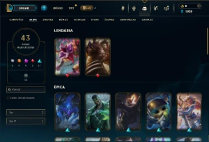 Prata 3 com 100 Champs e 43 Skins ( SUP / ADC ) - League of Legends LOL