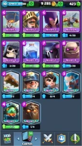 Clash Royale nv 10 com 6 lendarias(4 nv 2)