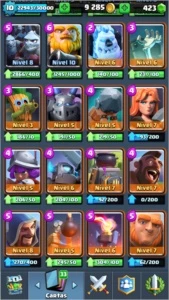 Clash Royale nv 10 com 6 lendarias(4 nv 2)