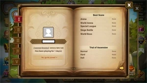 Reroll Summoners War lvl10 com Dark Pioneer - Woonsa