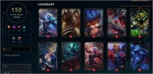 Conta LOL - 150 Skins - 13 Campeões faltantes - League of Legends