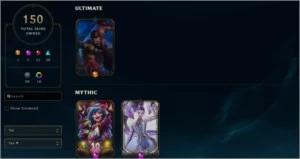 Conta LOL - 150 Skins - 13 Campeões faltantes - League of Legends