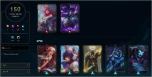 Conta LOL - 150 Skins - 13 Campeões faltantes - League of Legends