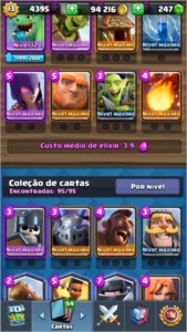 Conta Clash Royale nv 13 - 200 vitórias em guerra