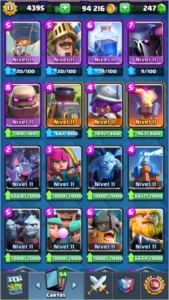 Conta Clash Royale nv 13 - 200 vitórias em guerra
