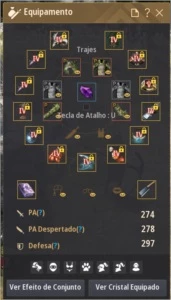Sorc Level 62 - 278 de PA - Black Desert