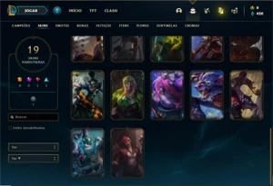 Conta Unranked com 55 Champs e 19 Skins - League of Legends LOL