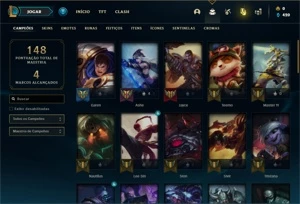 Conta Unranked com 55 Champs e 19 Skins - League of Legends LOL