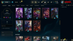 Conta LOL LVL 161 | 113 Campeões| 71 Skins |UNRANKED| 2015 - League of Legends