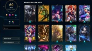Conta LoL com 60 skins - League of Legends