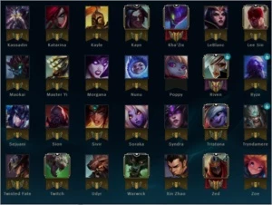 Conta lol platina 42 champs e 17 skins com email - League of Legends