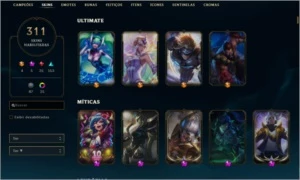 Conta D4(65%) 311 skins, All Champions - League of Legends LOL