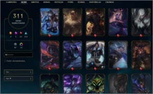 Conta D4(65%) 311 skins, All Champions - League of Legends LOL