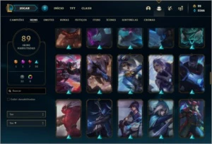 Conta prata 2 com 89 skins e 118 champs - League of Legends LOL