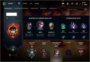 Conta prata 2 com 89 skins e 118 champs - League of Legends LOL