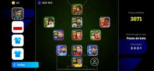 Conta efootball com cr7, messi, Neymar, e formações - eFootball PES