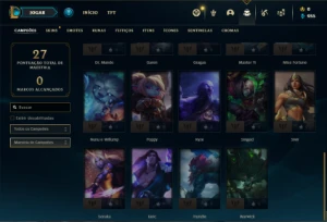 Conta Unranked com 30 Champs e 3 Skins + 2 Fragmentos - League of Legends LOL