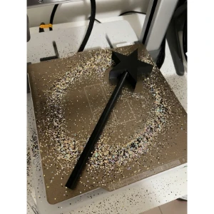 Varinha Estrela Preta 3D para Fantasia - Artesanato e Personalizados