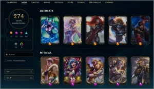 Conta LoL - Edição de Colecionador / Prestige Collection - League of Legends